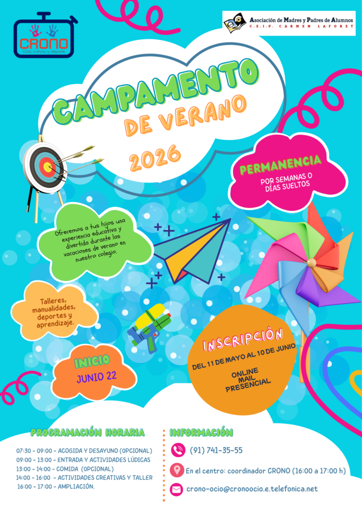 CAMPAMENTO URBANO DE VERANO 2026